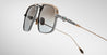 Ottica Mondello Roma - Jacques Marie Mage - JMMLB-16M - LAST FRONTIER VI - LABARGE - APIS - Titanium - shape Aviator - gold, silver - EYEWEAR - SUNGLASSES - Uomo,Men - lens Gradient grey - Made In Japan