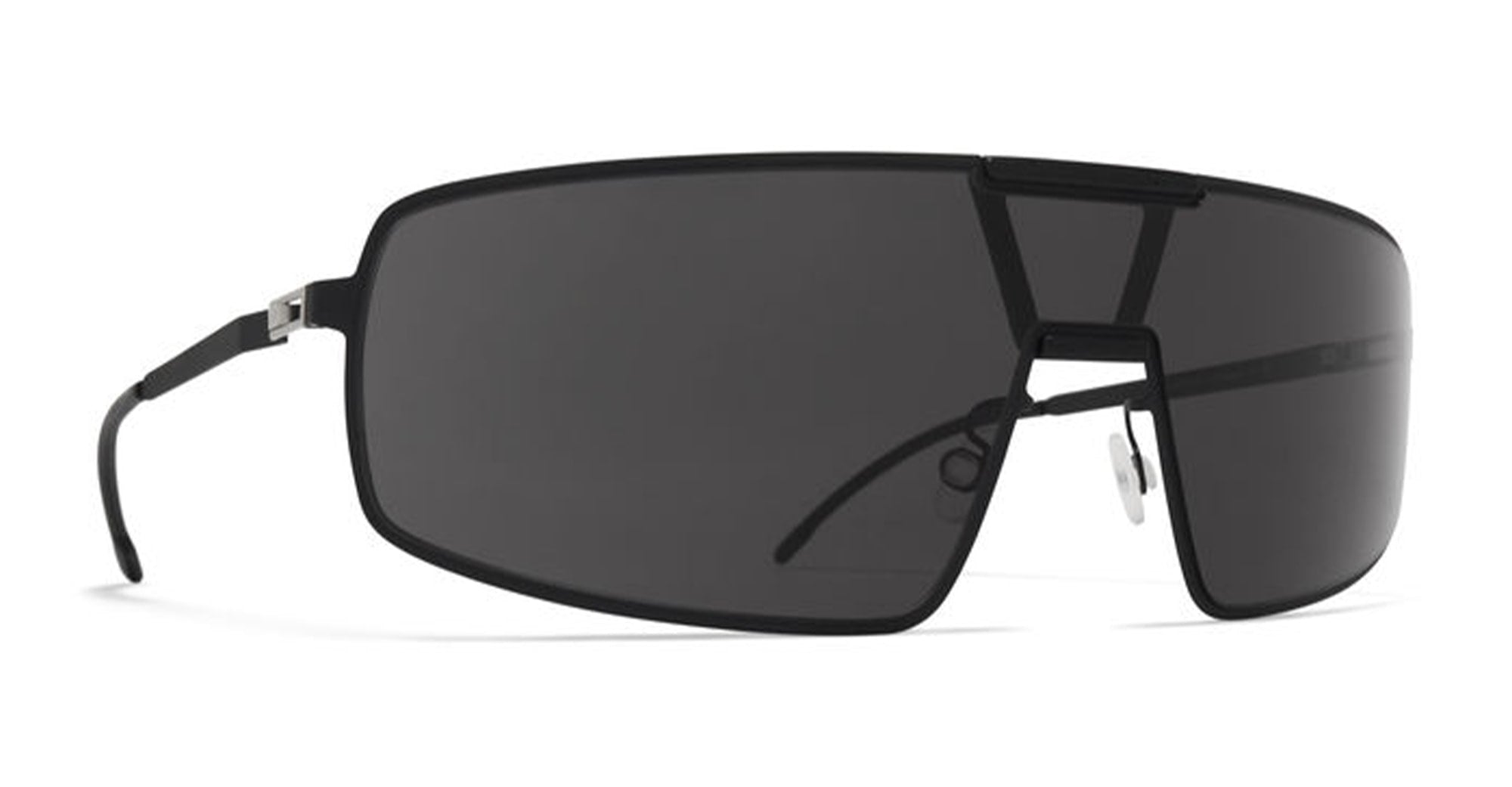 Ottica Mondello Roma - Mykita - 10300644 - MR008 MH73 - Black / Black / Super Black Lens - stainless steel - shape  - silver, black - EYEWEAR - SUNGLASSES - Unisex,Uomo,Donna,Women,Men - lens  - Made In Germany