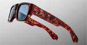 Ottica Mondello Roma - Jacques Marie Mage - JMMYD-7U - DONAT - BRECCIA - Acetate - shape Rectangular - Havana - EYEWEAR - SUNGLASSES - Unisex,Uomo,Donna,Women,Men - lens Blue - Made In Japan