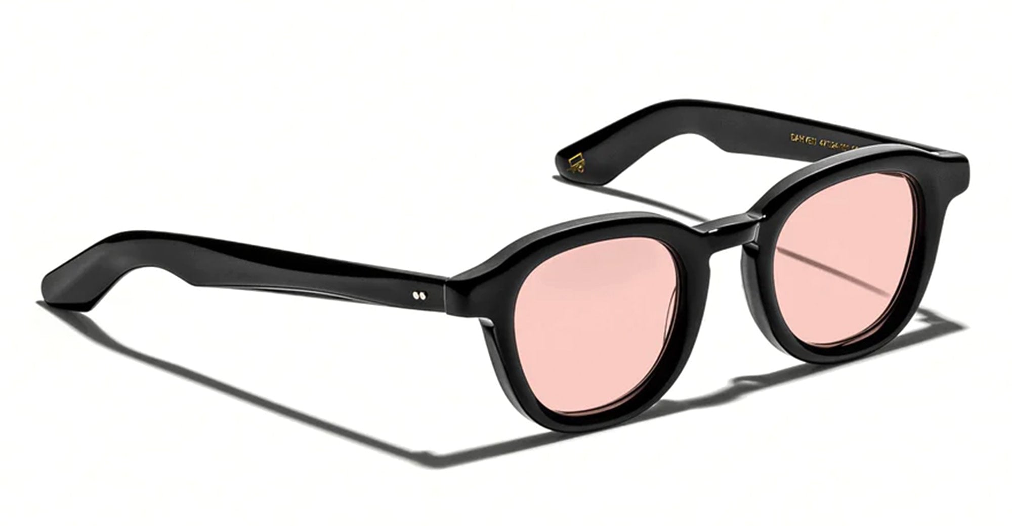  CUSTOM NEW YORK ROSE LENS - Acetate - shape Panto - Black - EYEWEAR - SUNGLASSES - Unisex,Uomo,Donna,Women,Men - lens Pink - Made In China