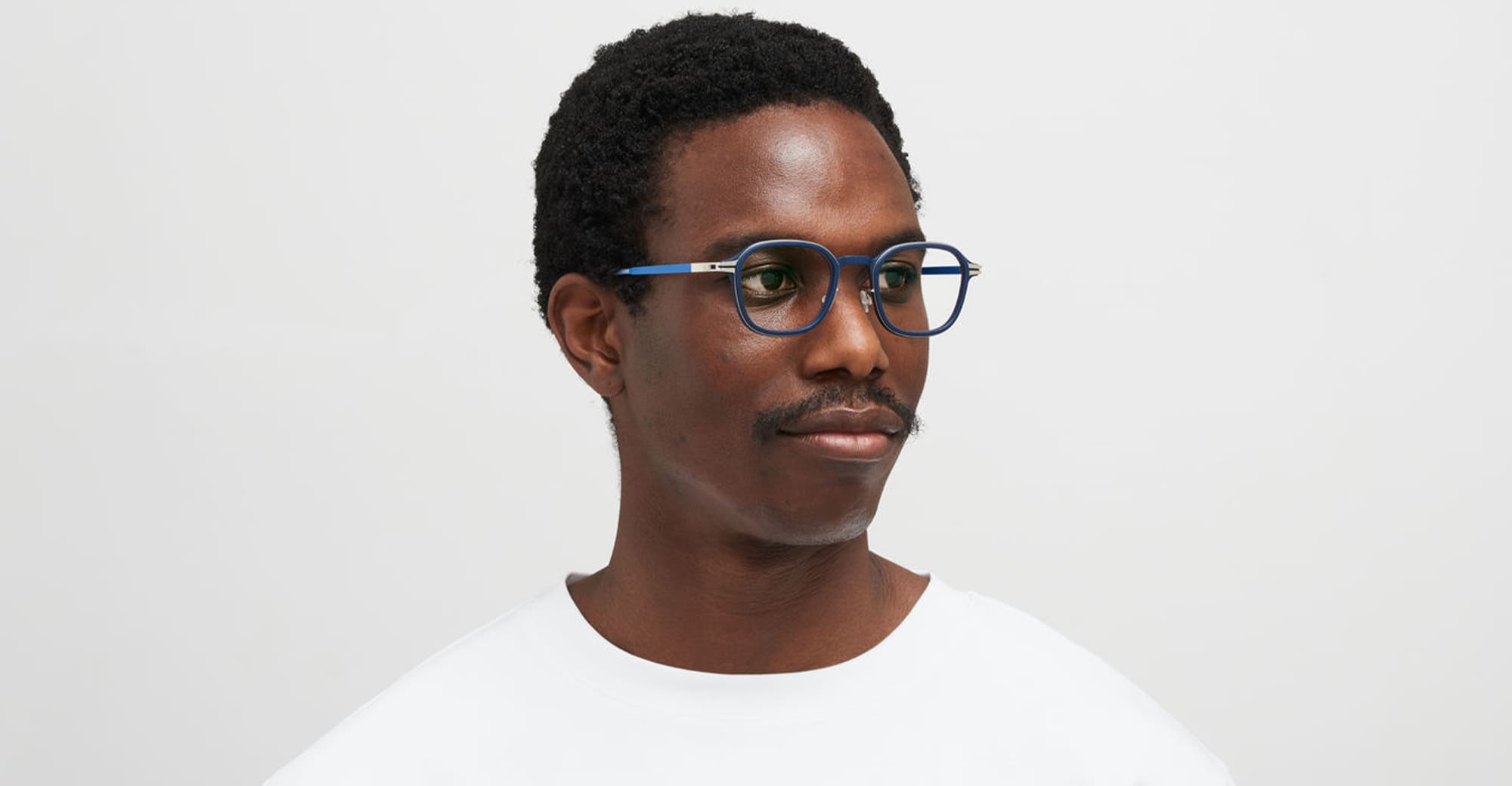 Ottica Mondello Roma - Mykita - 10084944 - FIR MHL3 - Navy / Shiny Silver RX - stainless steel - shape Squared - Blue Navy - EYEWEAR - EYEGLASSES - Unisex,Uomo,Donna,Women,Men - lens Clear - Made In Germany