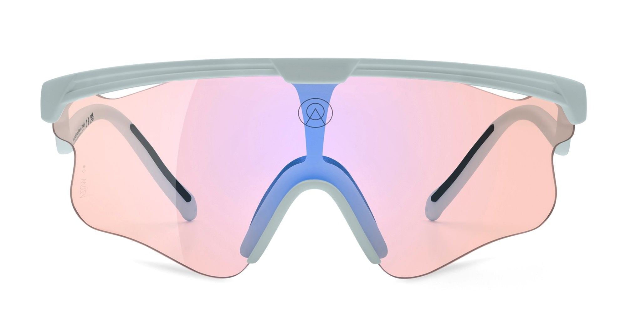  VZUM F-LENS FLM - Tr90 - shape Mask - grey - EYEWEAR - SUNGLASSES - Unisex,Uomo,Donna,Women,Men - lens purple - Made In Italy