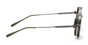 Ottica Mondello Roma - Akoni - AKS-505E-46 - ERIS - BLACK IRON / MATTE GREEN - Titanium - shape Round - grey - EYEWEAR - SUNGLASSES - Uomo,Men - lens Gradient green - Made In Japan