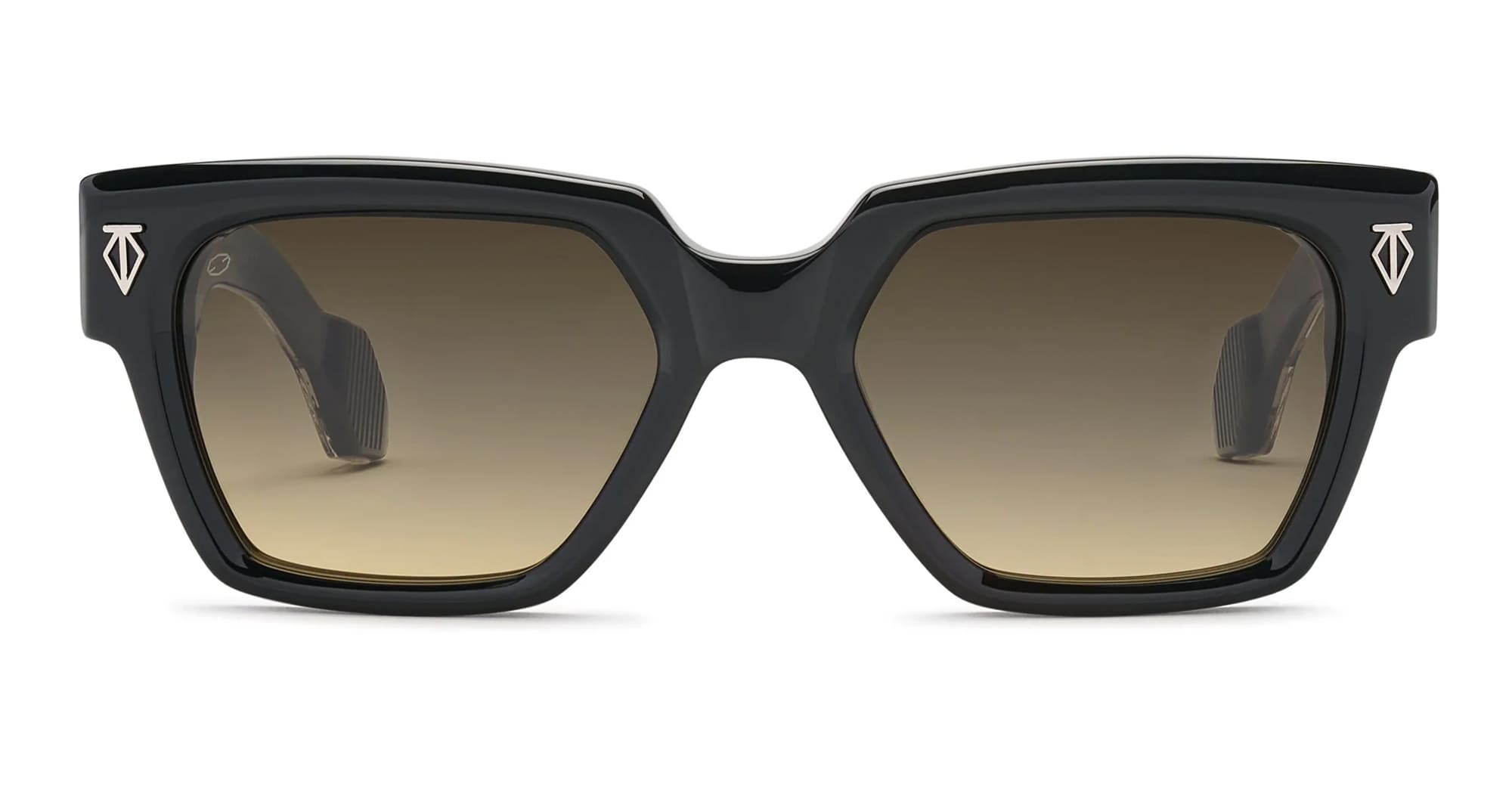 Ottica Mondello Roma - T HENRI - UAB - UTOPIA - SHADOW II - Acetate - shape Squared - Black - EYEWEAR - SUNGLASSES - Unisex,Uomo,Donna,Women,Men - lens Gradient brown - Made In Japan