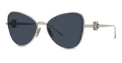 Ottica Mondello Roma - Loewe - LW40208U5716V - ANAGRAM SILVER METAL BUTTERFLY SUNGLASSES - Metal - shape Butterfly - Silver - EYEWEAR - SUNGLASSES - Donna,Women - lens Blue - Made In Italy