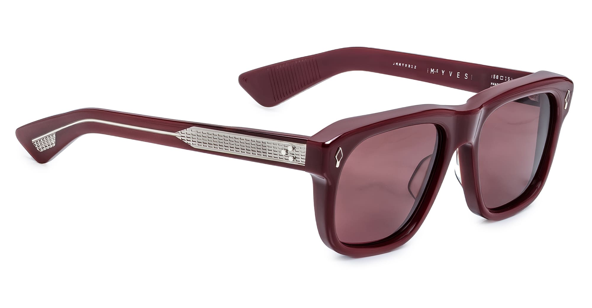 Ottica Mondello Roma - Jacques Marie Mage - JMMYV-R12 - EPOXY II: YVES - CASSIS - Acetate - shape Squared - burgundy - EYEWEAR - SUNGLASSES - Unisex,Uomo,Donna,Women,Men - lens burgundy - Made In Japan