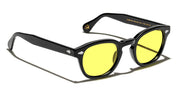 Ottica Mondello Roma - Moscot - OR-LMB2-S46240200-TG - LEMTOSH (46) - BLACK / CUSTOM MELLOW YELLOW LENS - Acetate - shape Classic - Black - EYEWEAR - SUNGLASSES - Unisex,Uomo,Donna,Women,Men - lens yellow - Made In China