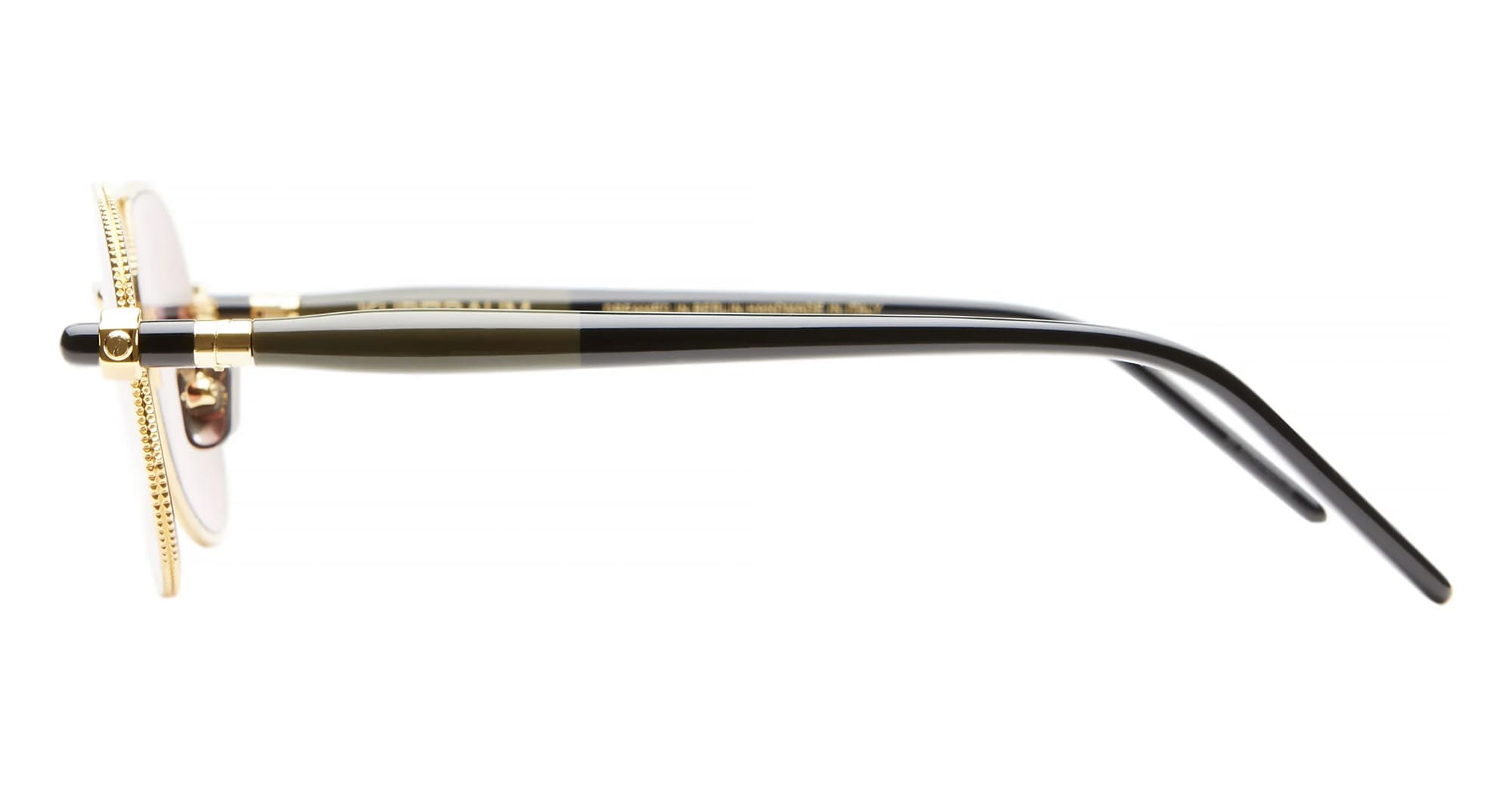 Ottica Mondello Roma - Kuboraum - KRSP75GDM00000FK - MASK P75 GDM - GOLD - metal, acetate - shape Pilot - Gold - EYEWEAR - SUNGLASSES - Unisex,Uomo,Donna,Women,Men - lens Pink - Made In Italy