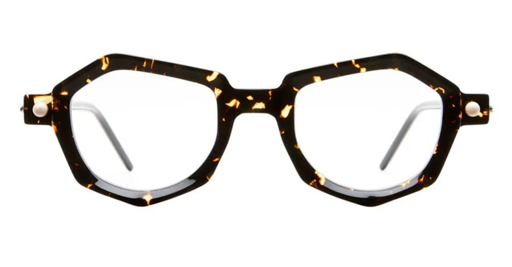 Ottica Mondello Roma - Kuboraum - KROP27HOF00000OP - MASK P27 HOF - HAVANA FIRE RX - Acetate - shape Geometric - Havana - EYEWEAR - EYEGLASSES - Unisex,Uomo,Donna,Women,Men - lens Clear - Made In Italy