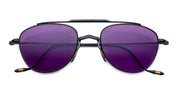 Ottica Mondello Roma - Jacques Marie Mage - JMMFY-17D - FLYNN - SPIDER - Titanium - shape Aviator - Black - EYEWEAR - SUNGLASSES - Unisex,Uomo,Donna,Women,Men - lens purple - Made In Japan