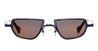 Ottica Mondello Roma - Kuboraum - KRSZ28BL000000GP - MASK Z28 BL - DARK BLUE - metal, acetate - shape Oval - blue - EYEWEAR - SUNGLASSES - Unisex,Uomo,Donna,Women,Men - lens Grey - Made In Italy
