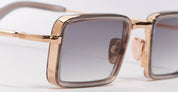 Ottica Mondello Roma - John Dalia - PIERCE-C154 - PIERCE - C154 Workman Grey - 18k Rose Gold - Metal - shape Rectangular - grey, rose gold - EYEWEAR - SUNGLASSES - Unisex,Uomo,Donna,Women,Men - lens Gradient grey - Made In France