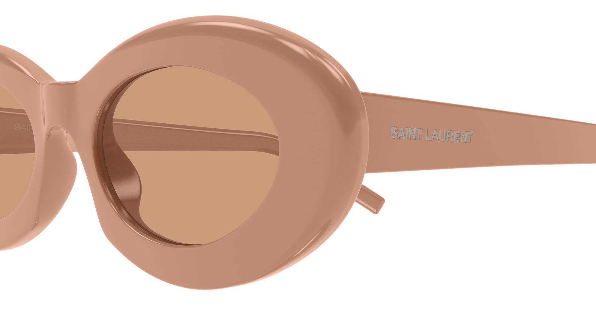 Ottica Mondello Roma - Saint Laurent - SL 594-010 - SL 594-010 - NUDE - Acetate - shape Oval - brown - EYEWEAR - SUNGLASSES - Donna,Women - lens Brown - Made In Italy
