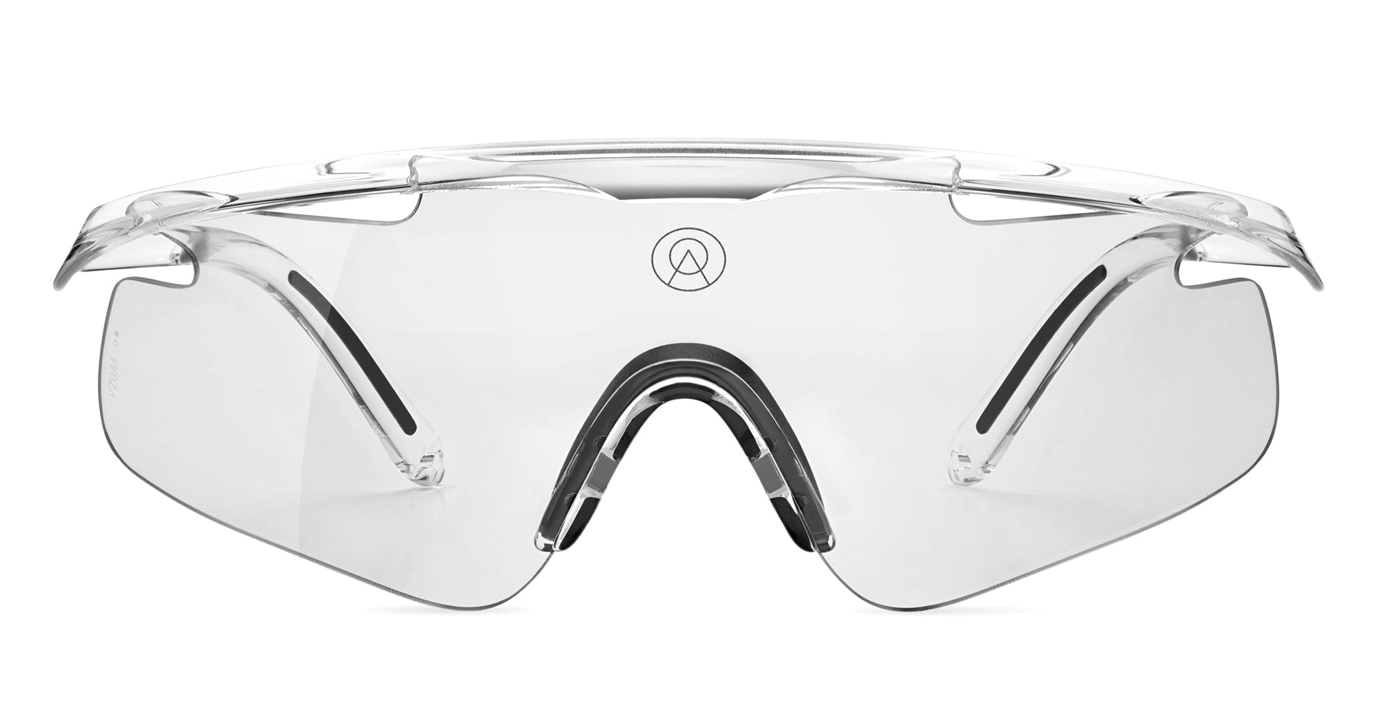  VZUM F-LENS CLASSIC - Tr90 - shape Mask - Crystal - EYEWEAR - SUNGLASSES - Unisex,Uomo,Donna,Women,Men - lens Grey - Made In Italy
