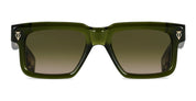 Ottica Mondello Roma - T HENRI - BEAT - BEL AIR - TREFOIL - Acetate - shape Rectangular - green - EYEWEAR - SUNGLASSES - Unisex,Uomo,Donna,Women,Men - lens Gradient green - Made In Japan