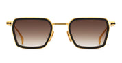 Ottica Mondello Roma - DITA - DTS483-A-01 - LINEAGE.70X - YELLOW GOLD / BLACK / BLACK IRON - titanium, acetate - shape Squared - gold, black - EYEWEAR - SUNGLASSES - Unisex,Uomo,Donna,Women,Men - lens Gradient brown - Made In Japan