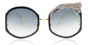 Ottica Mondello Roma - Anna-Karin Karlsson - S201-4801 - ROSE ET LE REVE - Ice Crystal - Titanium - shape Octgonal - Black, gold - EYEWEAR - SUNGLASSES - Donna,Women - lens Gradient grey - Made In Japan