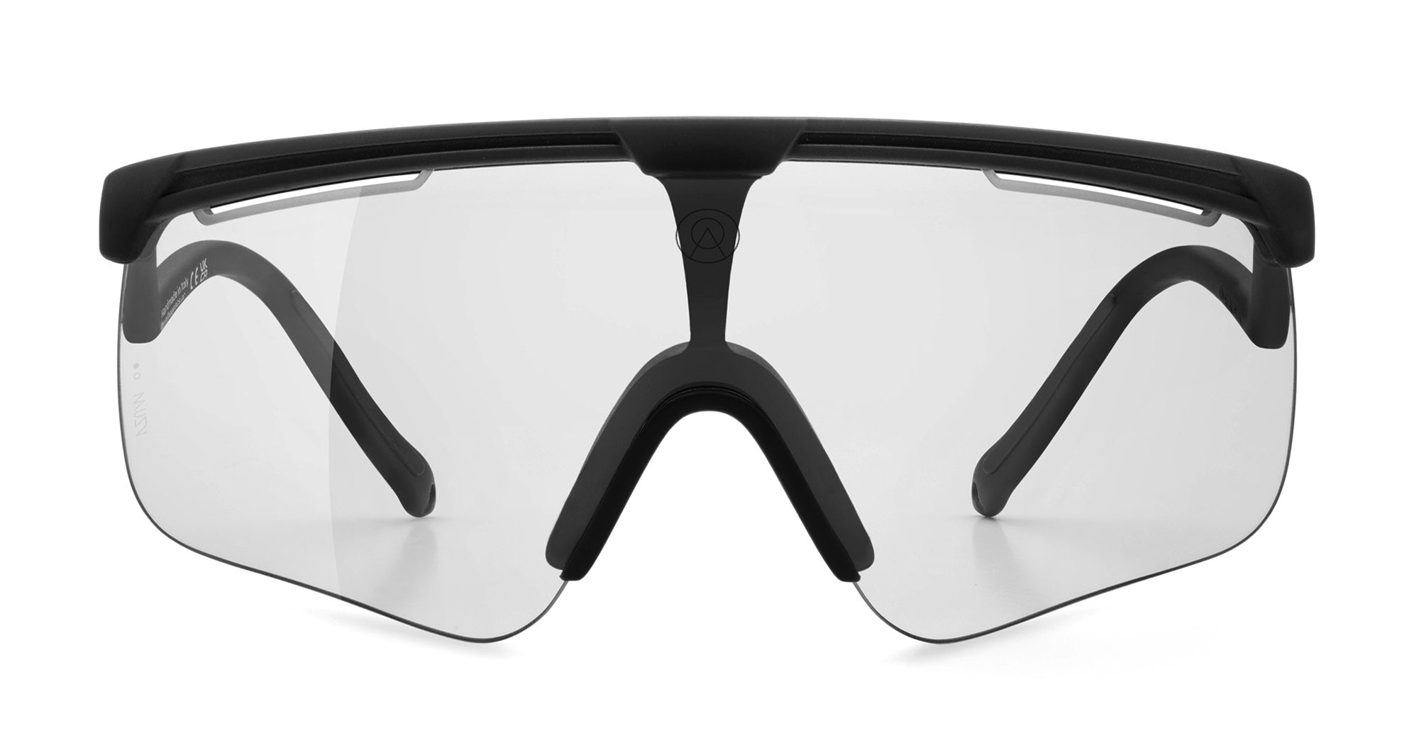  VZUM F-LENS CLASSIC - Tr90 - shape Mask - Black - EYEWEAR - SUNGLASSES - Unisex,Uomo,Donna,Women,Men - lens Grey - Made In Italy