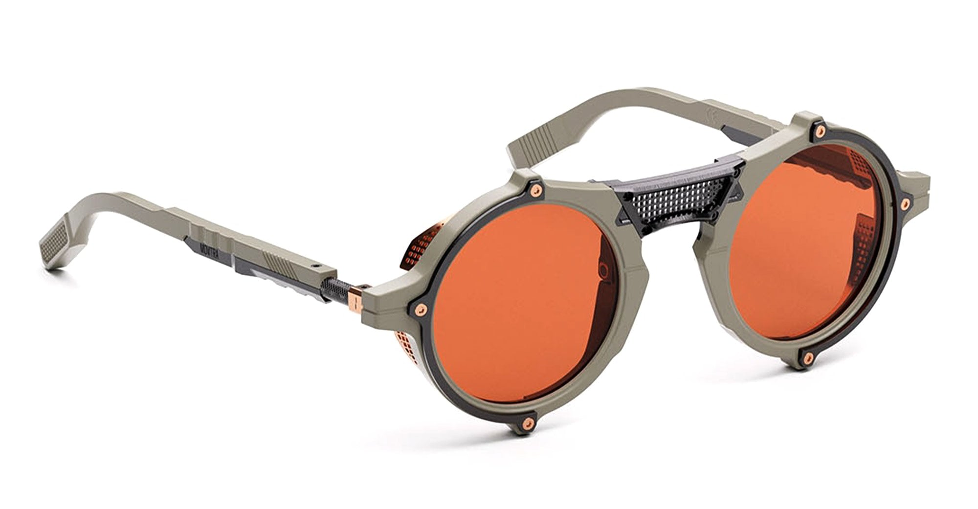  VIOLET LENS - Acetate, metal - shape Round - grey - EYEWEAR - SUNGLASSES - Unisex,Uomo,Donna,Women,Men - lens violet - Made In Italy