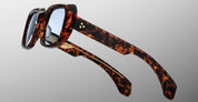 Ottica Mondello Roma - Jacques Marie Mage - JMMLD-5C - ALDO - ARGYLE - Acetate - shape Squared - Tortoise - EYEWEAR - SUNGLASSES - Unisex,Uomo,Donna,Women,Men - lens Blue - Made In Japan