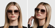 Ottica Mondello Roma - DITA - 7806-U-GLD-PNK-52 - FLIGHT 006 - WHITE GOLD / DUST PINK - titanium, acetate - shape Pilot - pink, gold - EYEWEAR - SUNGLASSES - Unisex,Uomo,Donna,Women,Men - lens Gradient blue - Made In Japan