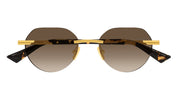 Ottica Mondello Roma - Bottega Veneta - BV1379S-003 - BV1379S-003 - GOLD / HAVANA - Metal - shape Round - Gold - EYEWEAR - SUNGLASSES - Uomo,Men - lens Brown - Made In Japan