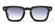 Ottica Mondello Roma - John Dalia - P16-C109-52 - PROJECT 16 (52) -  C190 Shiny Black / Silver Plate - Acetate - shape Squared - black, silver - EYEWEAR - SUNGLASSES - Unisex,Uomo,Donna,Women,Men - lens Gradient blue - Made In France
