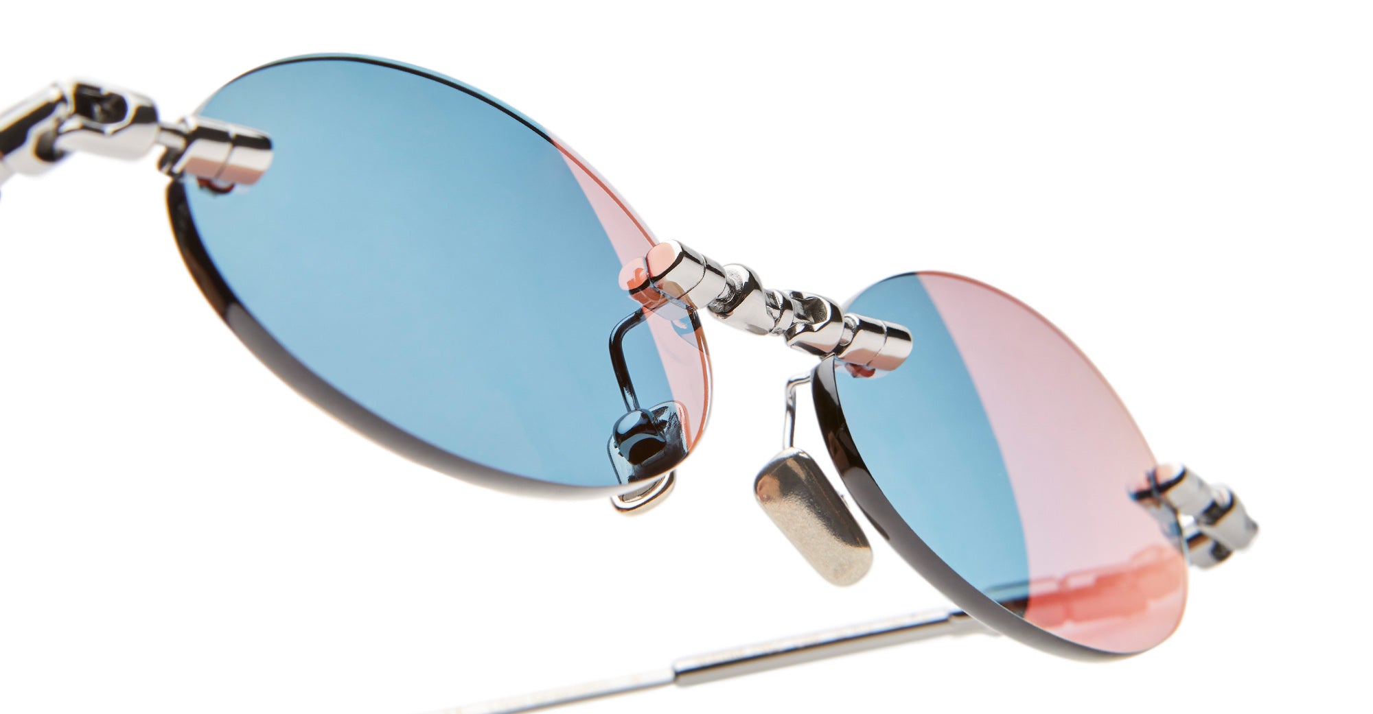 Ottica Mondello Roma - Kuboraum - KRSH62GM0000004R - MASK H62 - GUNMETAL - Metal - shape Oval - grey - EYEWEAR - SUNGLASSES - Unisex,Uomo,Donna,Women,Men - lens violet - Made In Italy