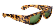Ottica Mondello Roma - Jacques Marie Mage - JMMRM-15J - ROMI - GOLD DUST - Acetate - shape Rectangular - Havana - EYEWEAR - SUNGLASSES - Unisex,Uomo,Donna,Women,Men - lens Green - Made In Japan