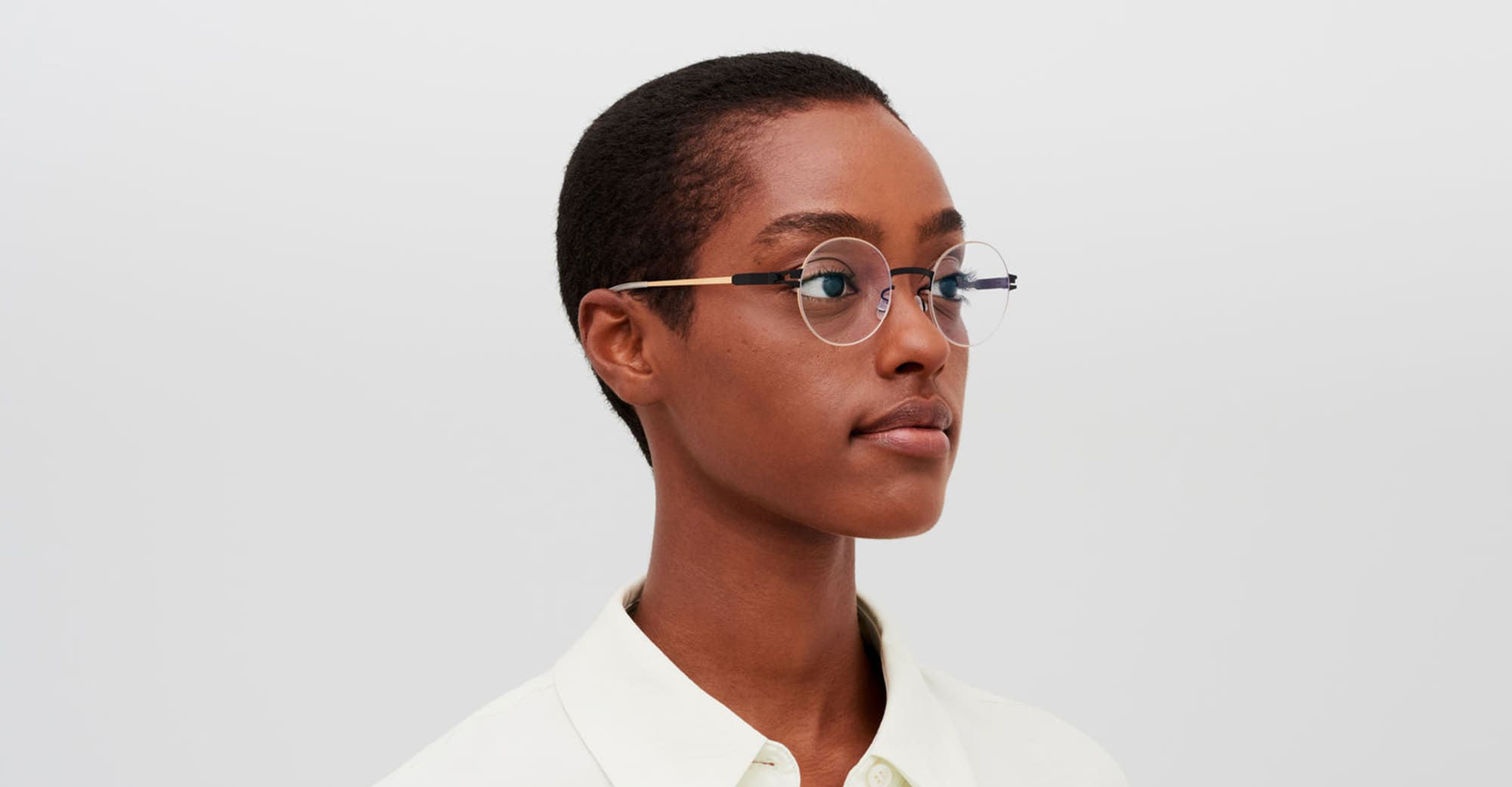 Ottica Mondello Roma - Mykita - 10090355 - LOVA - BLACK / GLOSSY GOLD RX - stainless steel - shape  - Black, gold - EYEWEAR - EYEGLASSES - Unisex,Uomo,Donna,Women,Men - lens  - Made In Germany