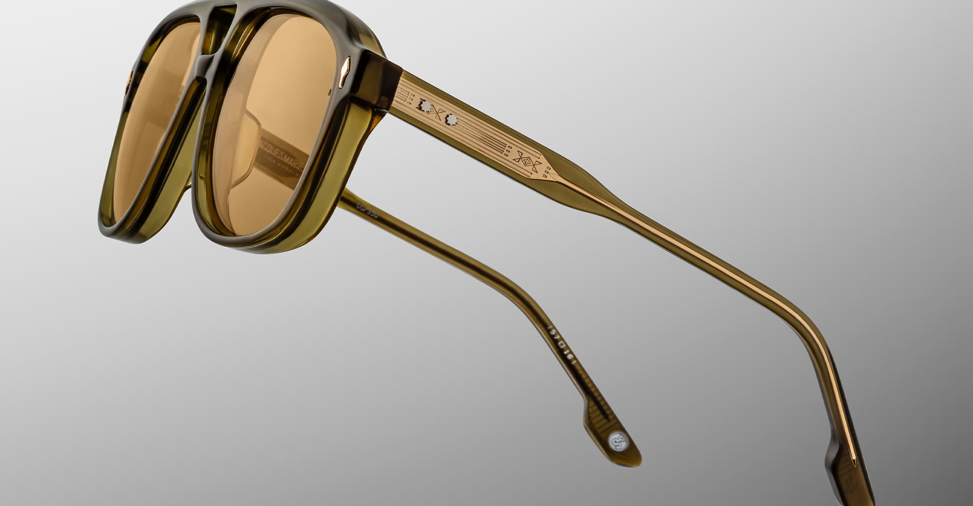 Ottica Mondello Roma - Jacques Marie Mage - JMMCX-8R - YELLOWSTONE VI: COUGAR - MOSS GREEN - Acetate - shape  - green - EYEWEAR - SUNGLASSES - Unisex,Uomo,Donna,Women,Men - lens  - Made In Japan