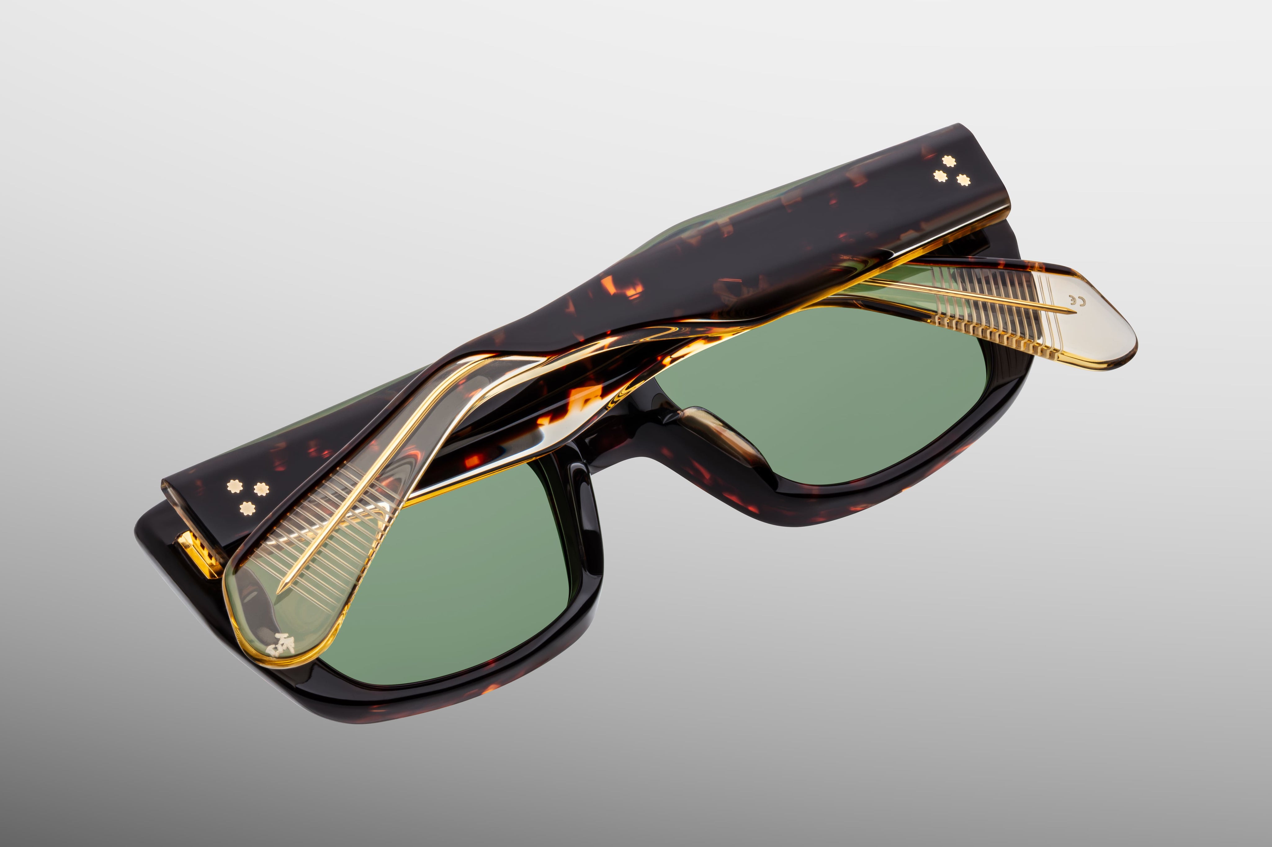 Ottica Mondello Roma - Jacques Marie Mage - JMMCO-18Q - CORNICHE - ETNA - Acetate - shape Rectangular - Tortoise - EYEWEAR - SUNGLASSES - Unisex,Uomo,Donna,Women,Men - lens Green - Made In Japan