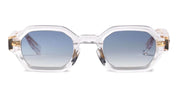 Ottica Mondello Roma - John Dalia - P05-C190 - PROJECT 05 C190 - Crystal / Yellow Gold - Acetate - shape Panto - crystal, gold - EYEWEAR - SUNGLASSES - Unisex,Uomo,Donna,Women,Men - lens Gradient blue - Made In France