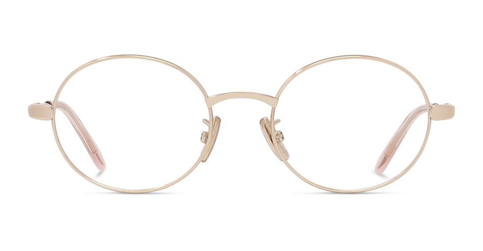 Ottica Mondello Roma - Loewe - LW50094U49033 - LW50094U - GOLD / TRANSPARENT RX - metal, acetate - shape Oval - Gold - EYEWEAR - EYEGLASSES - Donna,Women - lens Clear - Made In Italy