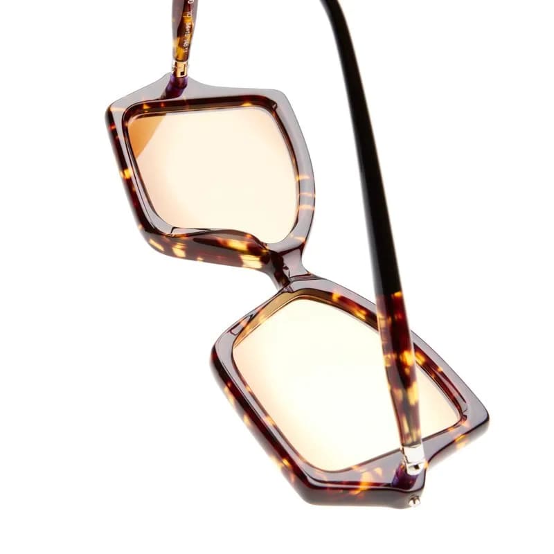 Ottica Mondello Roma - Kuboraum - KRSP30TO000000YB - MASK P30 TO - TORTOISE - Acetate - shape Butterfly - Tortoise - EYEWEAR - EYEGLASSES - Unisex,Uomo,Donna,Women,Men - lens yellow - Made In Italy