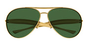 Ottica Mondello Roma - Bottega Veneta - BV1305S-001 - BV1305S-001 - GOLD / GREEN LENS - Metal - shape Aviator - Gold - EYEWEAR - SUNGLASSES - Unisex,Uomo,Donna,Women,Men - lens Green - Made In Italy