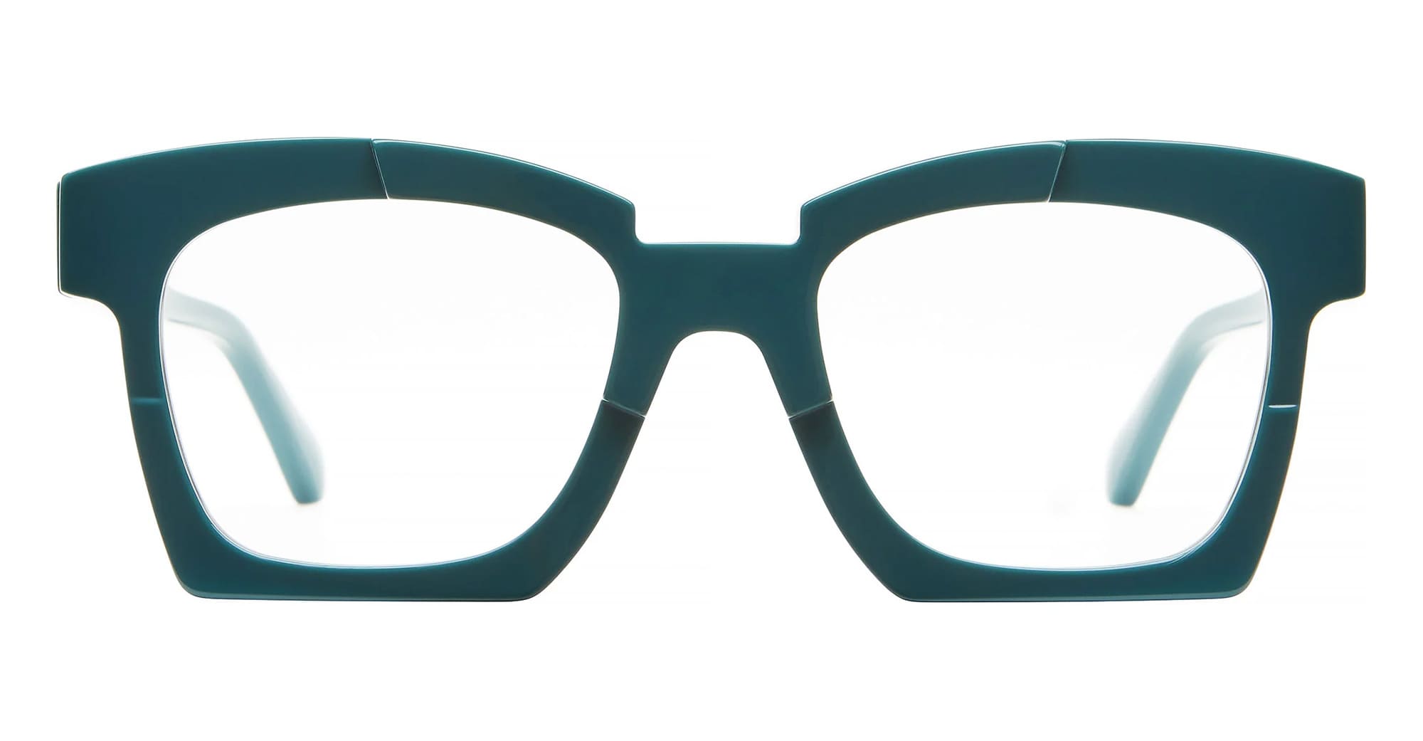 Ottica Mondello Roma - Kuboraum - KRO0K5TGR00000OP - MASK K5 - TEAL GREEN RX  - Acetate - shape Squared - green - EYEWEAR - EYEGLASSES - Donna,Women - lens Clear - Made In Italy