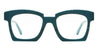 Ottica Mondello Roma - Kuboraum - KRO0K5TGR00000OP - MASK K5 - TEAL GREEN RX  - Acetate - shape Squared - green - EYEWEAR - EYEGLASSES - Donna,Women - lens Clear - Made In Italy