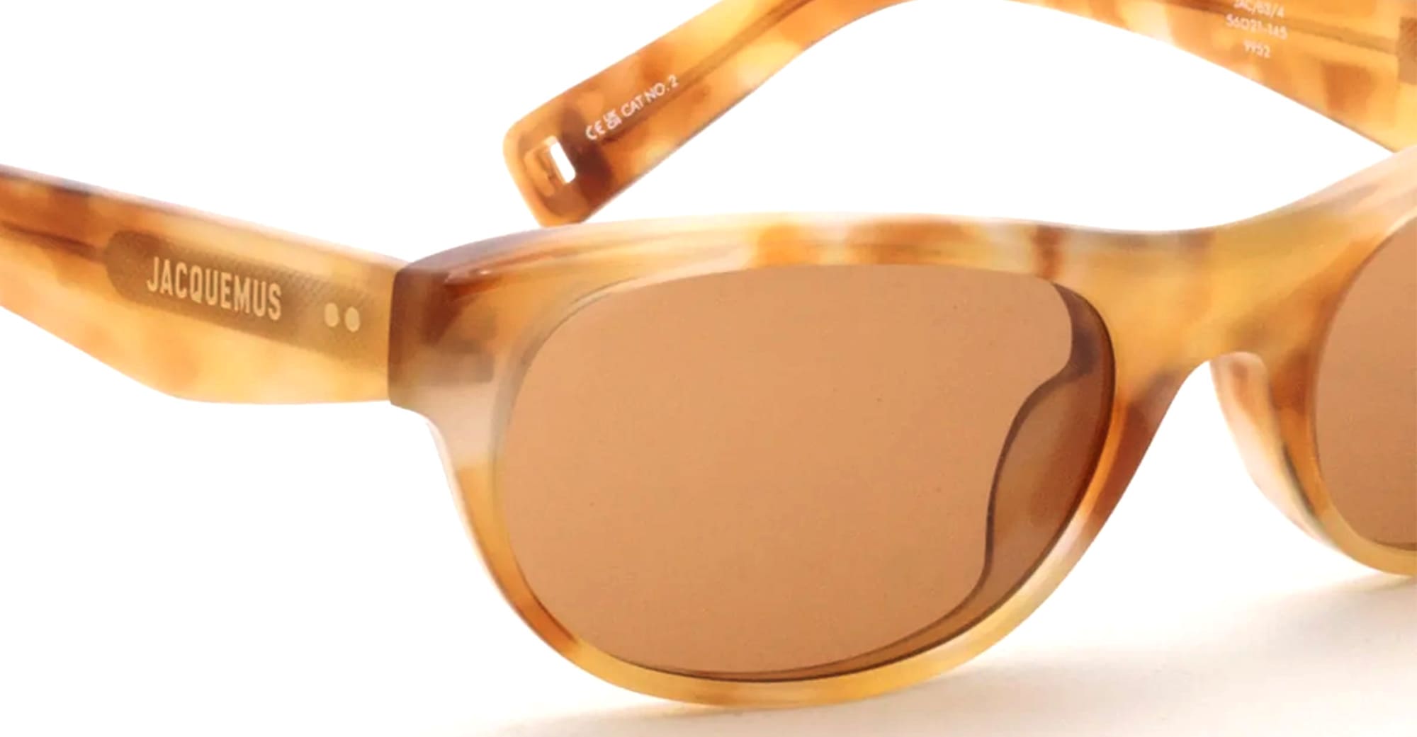 Ottica Mondello Roma - Jacquemus - JAC63C4SUN - SOLE - BEIGE T-SHELL / TOBACCO LENS - Acetate - shape Round - Tortoise - EYEWEAR - SUNGLASSES - Donna,Women - lens Brown - Made In Japan