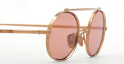 Ottica Mondello Roma - Ahlem - AHL.003962.SUN - Turbigo - Peony Gold / Peach Lens - Metal - shape Oval - Gold - EYEWEAR - SUNGLASSES - Unisex,Uomo,Donna,Women,Men - lens Pink - Made In France