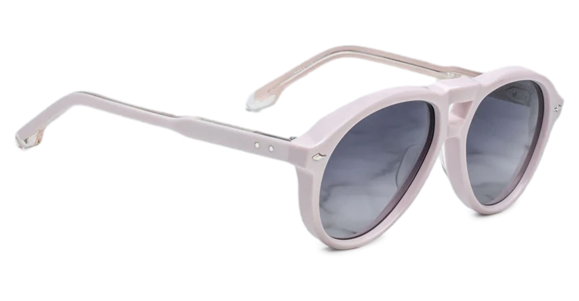 Ottica Mondello Roma - Jacques Marie Mage - JMMVK-11X - VALKYRIE - MARSHMALLOW - Acetate - shape Aviator - pink - EYEWEAR - SUNGLASSES - Unisex,Uomo,Donna,Women,Men - lens Grey - Made In Japan