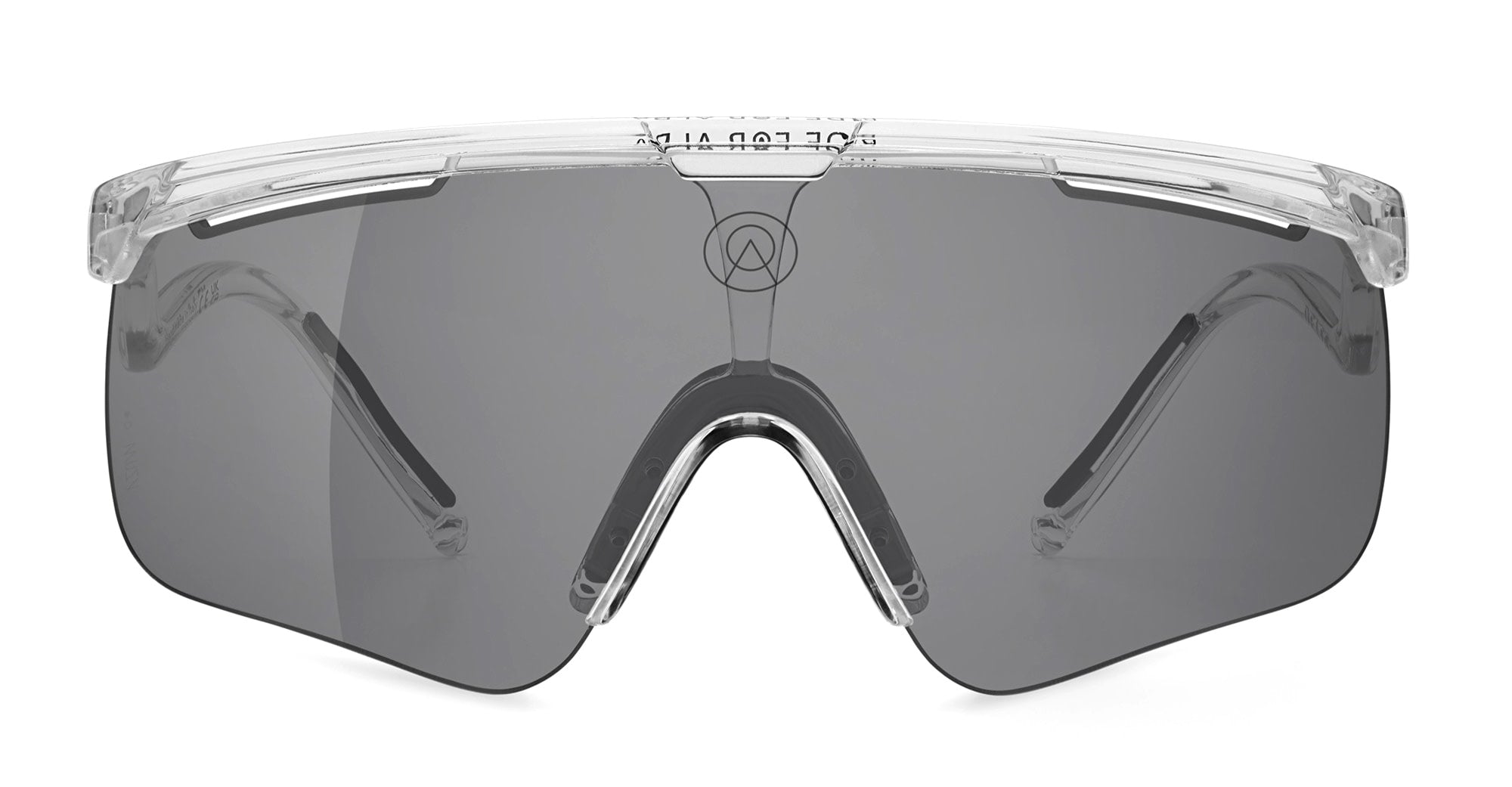  VZUM F-LENS CLASSIC - Tr90 - shape Mask - transparent - EYEWEAR - SUNGLASSES - Unisex,Uomo,Donna,Women,Men - lens Grey - Made In Italy