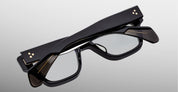 Ottica Mondello Roma - Jacques Marie Mage - JMMFERX-18V - FELLINI - VENOM RX - Acetate - shape Squared - Black - EYEWEAR - SUNGLASSES - Unisex,Uomo,Donna,Women,Men - lens Clear - Made In Japan