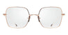 Ottica Mondello Roma - DITA - DTX523-50-02-Z - CEREBAL - ROSE GOLD - Titanium - shape Squared - rose gold - EYEWEAR - EYEGLASSES - Donna,Women - lens Clear - Made In Japan