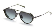 Ottica Mondello Roma - Akoni - AKS-511A-54 - SKYRACER - BLACK IRON / MATTE GREEN - Titanium - shape Pilot - green - EYEWEAR - SUNGLASSES - Uomo,Men - lens Gradient grey - Made In Japan