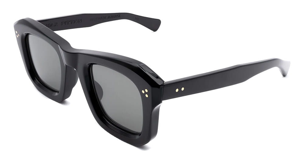 Ottica Mondello Roma - Max Pittion - MXPL-017A - MONSTRE 44 - PIANO BLACK / GREY LENS - Acetate - shape  - Black - EYEWEAR - SUNGLASSES - Unisex,Uomo,Donna,Women,Men - lens  - Made In Japan