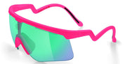 Ottica Mondello Roma - Alba Optics - 8050054517902 - DELTA - FUCHSIA II / VZUM F-LENS BTL - Tr90 - shape Mask - pink - EYEWEAR - SUNGLASSES - Unisex,Uomo,Donna,Women,Men - lens Green - Made In Italy
