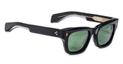 Ottica Mondello Roma - Jacques Marie Mage - JMMDEX-18V - DEALAN 53 - VENOM - Acetate - shape Squared - Black - EYEWEAR - SUNGLASSES - Unisex,Uomo,Donna,Women,Men - lens Green - Made In Japan