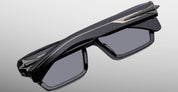 Ottica Mondello Roma - Jacques Marie Mage - JMMMEL-K22 - MELCHIOR - VANTA - Acetate - shape Recntagular - Black - EYEWEAR - SUNGLASSES - Unisex,Uomo,Donna,Women,Men - lens Black - Made In Japan