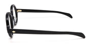 Ottica Mondello Roma - Julius Tart - JTPL-035A-Rivet - ROUND-EYE - BLACK RX - Acetate - shape Round - Black - EYEWEAR - EYEGLASSES - Unisex,Uomo,Donna,Women,Men - lens Clear - Made In Japan